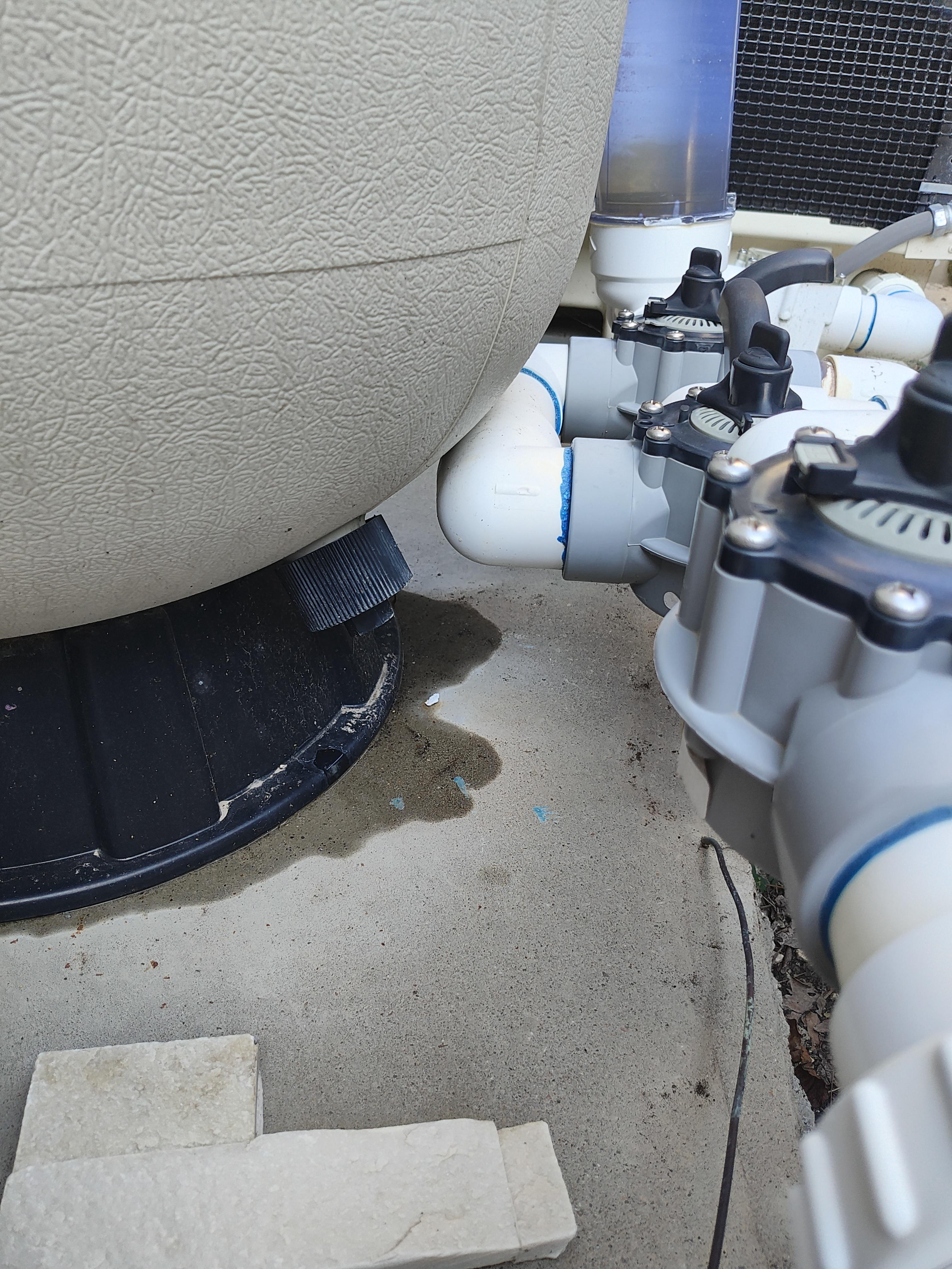 hayward sand filter leaking from bottom